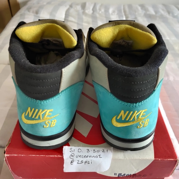 2006 Nike air trainer 1 mid SB "bamboo" size us10 - Picture 6 of 8